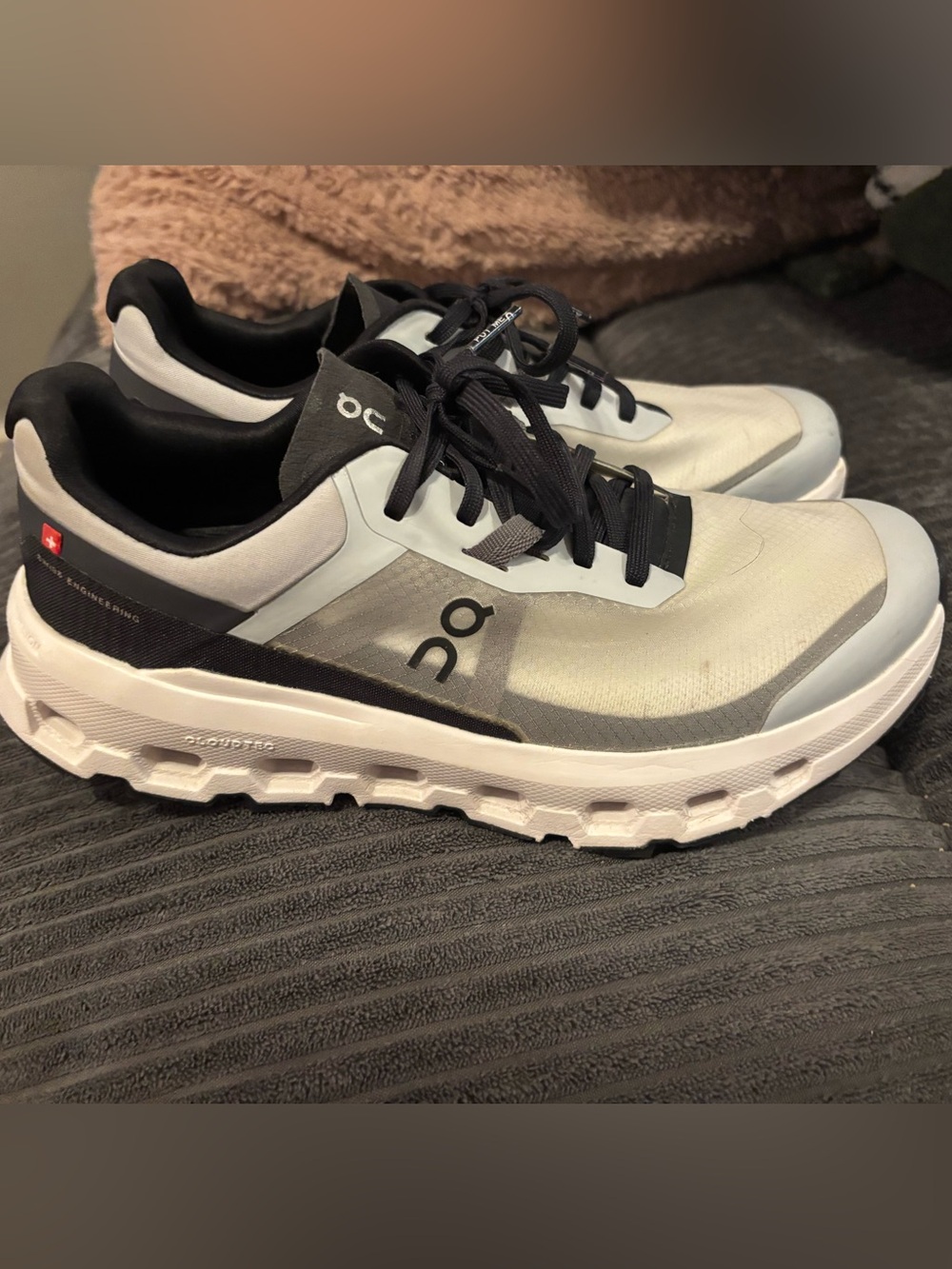 On Running On Cloud CloudVista Sneakers in White and Black